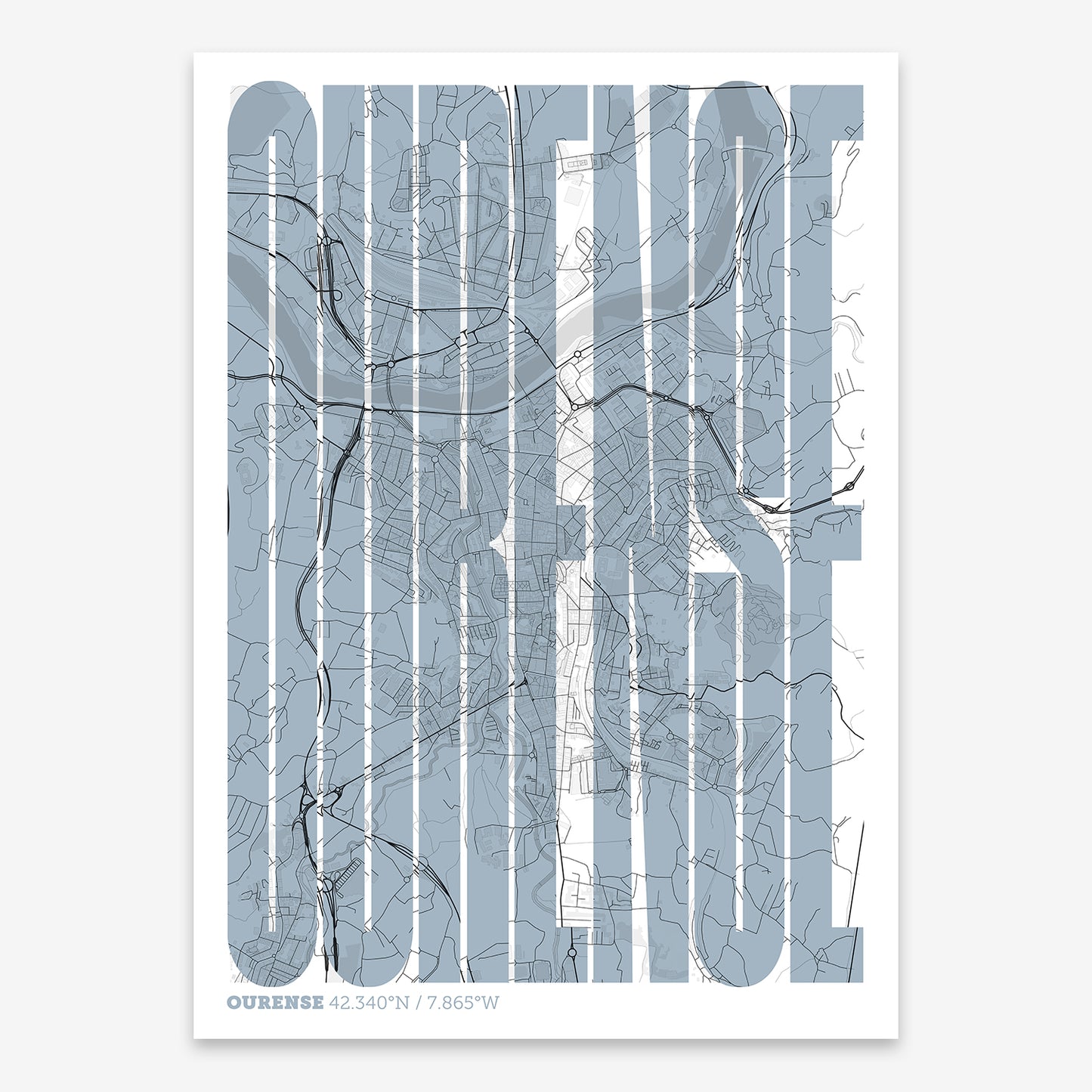 Ourense Map V09 Urban / Frame / Yes