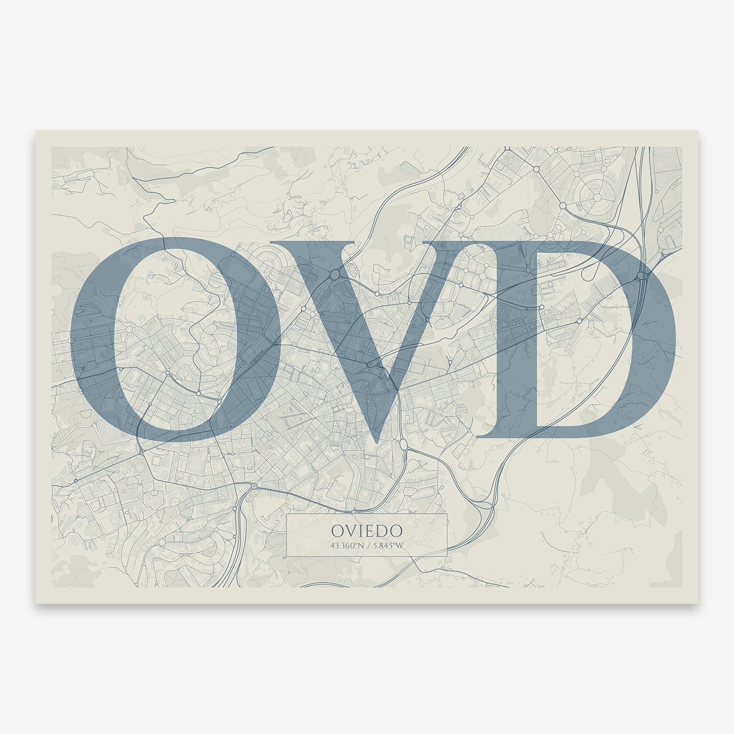 Oviedo Map V06 Seaside / Frame / Yes