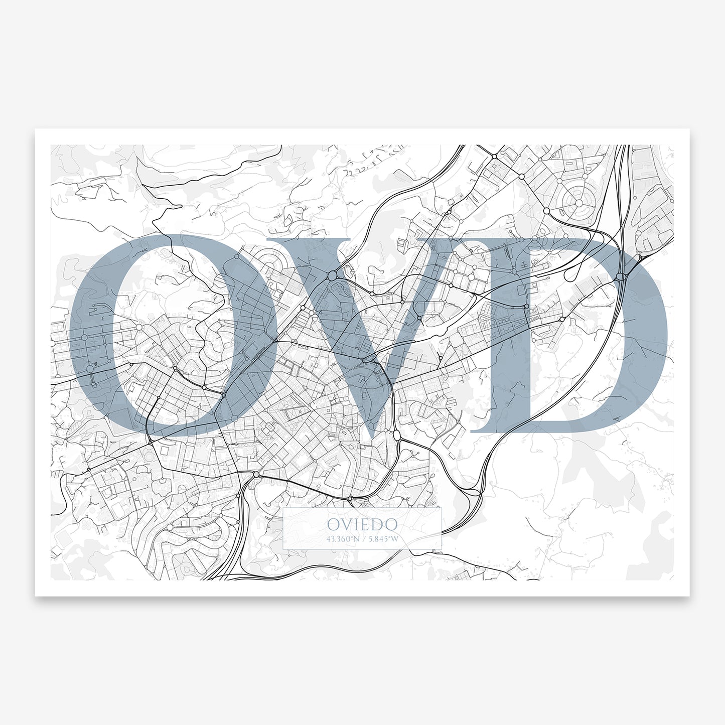 Oviedo Map V06 Urban / No Frame / No