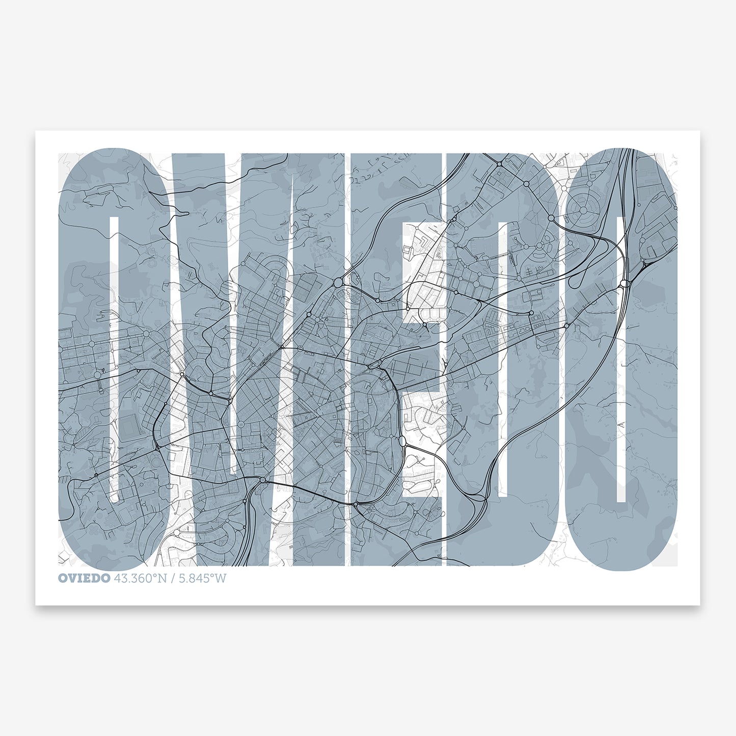 Oviedo Map V09 Urban / Frame / Yes