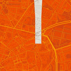 Detalle de la lámina tipográfica de Oviedo, textura del papel Giclée