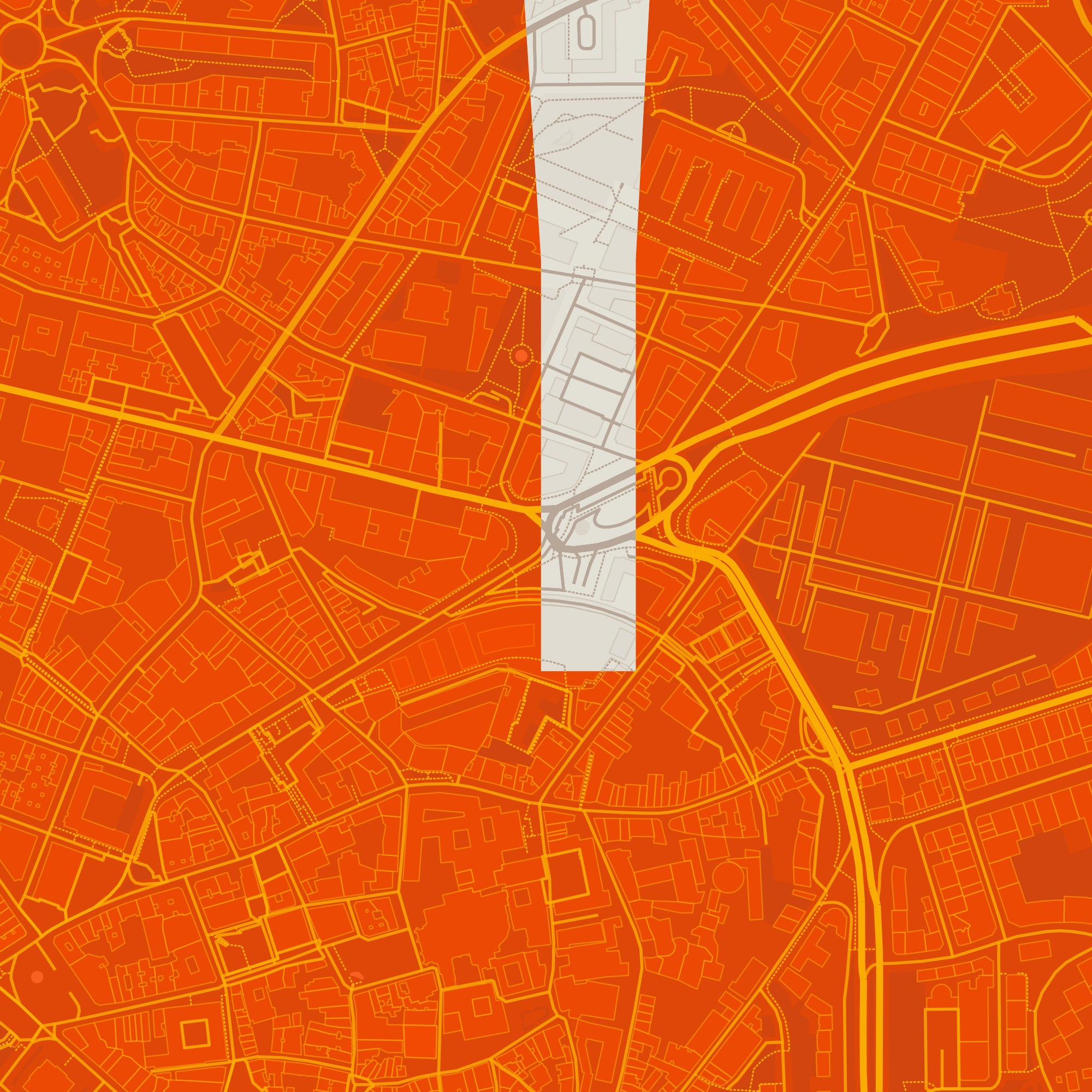 Detalle de la lámina tipográfica de Oviedo, textura del papel Giclée