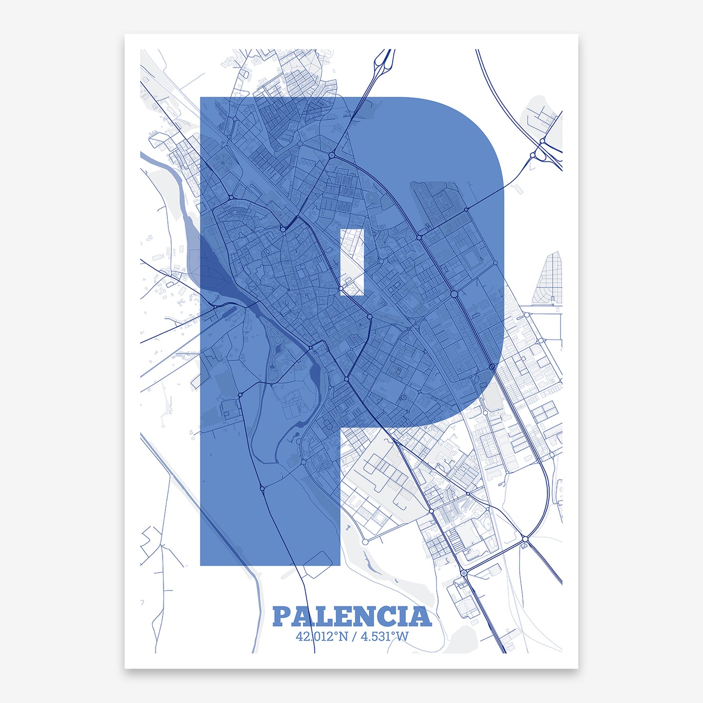 Palencia Map V02 Med / No Frame / No