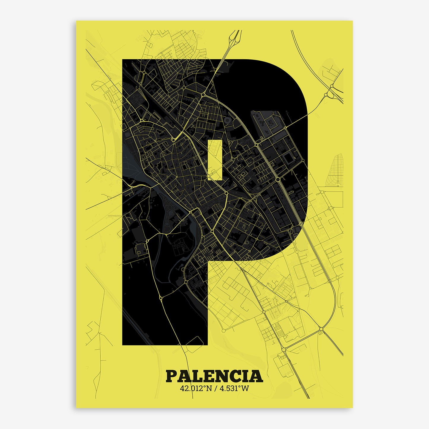 Palencia Map V02 Night / No Frame / No