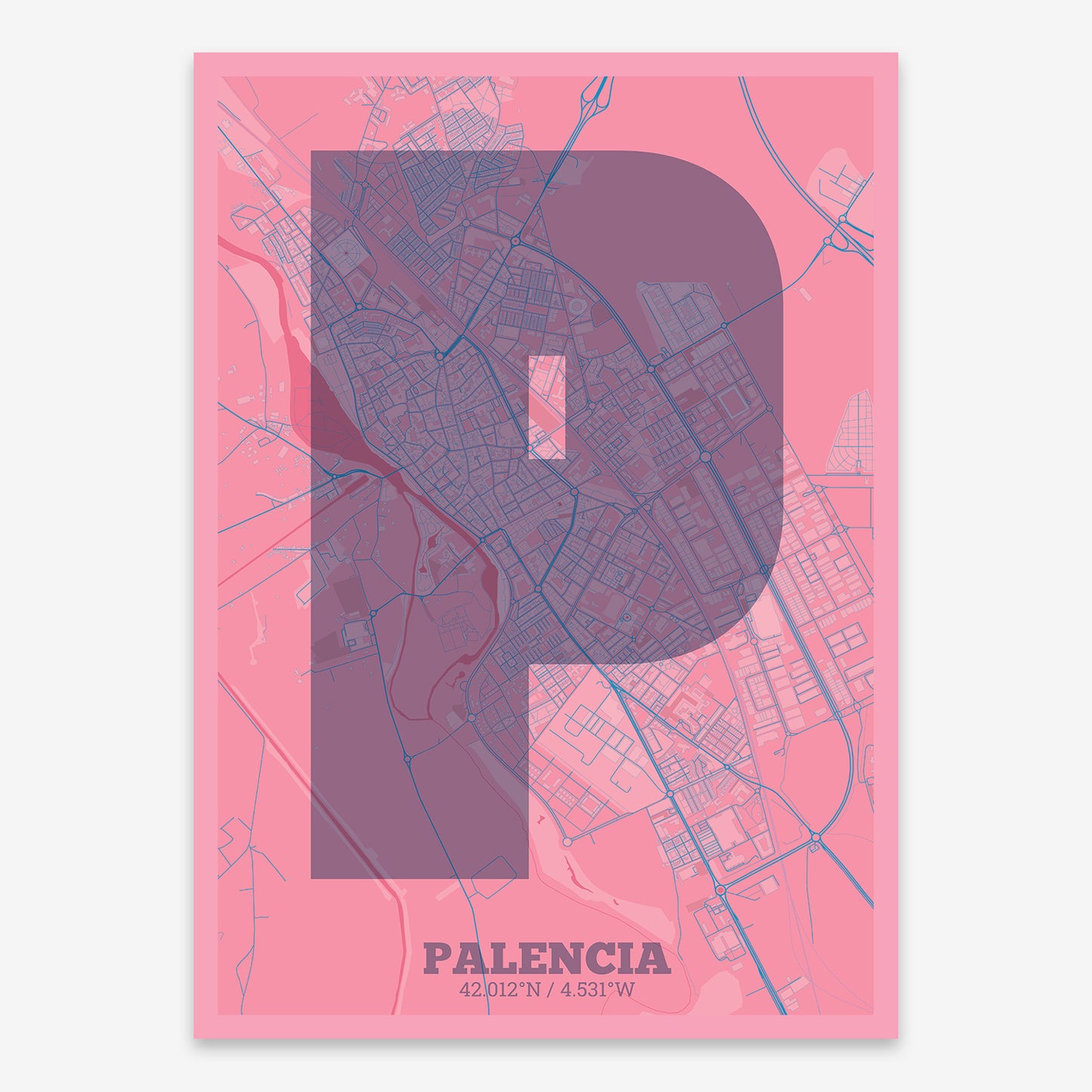 Palencia Map V02 Tuscan / No Frame / No