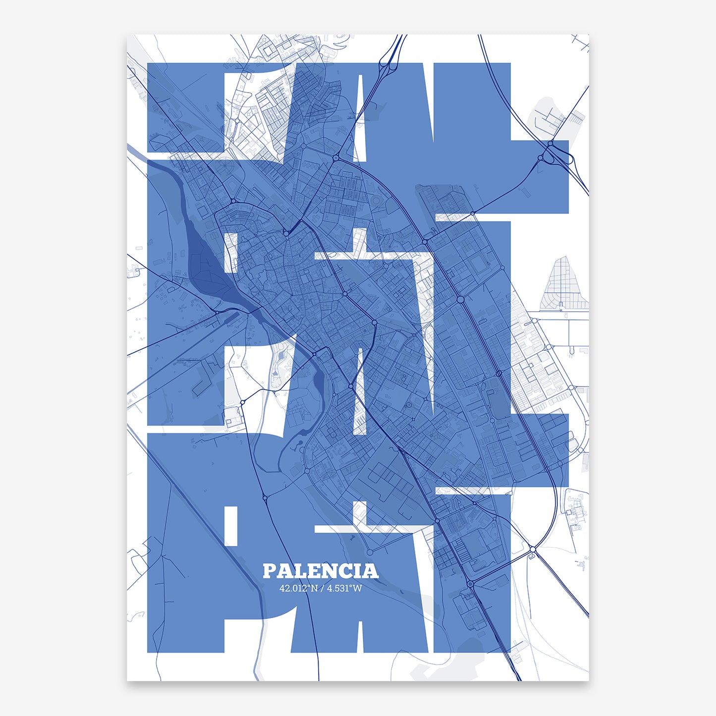 Palencia Map V03 Med / No Frame / No