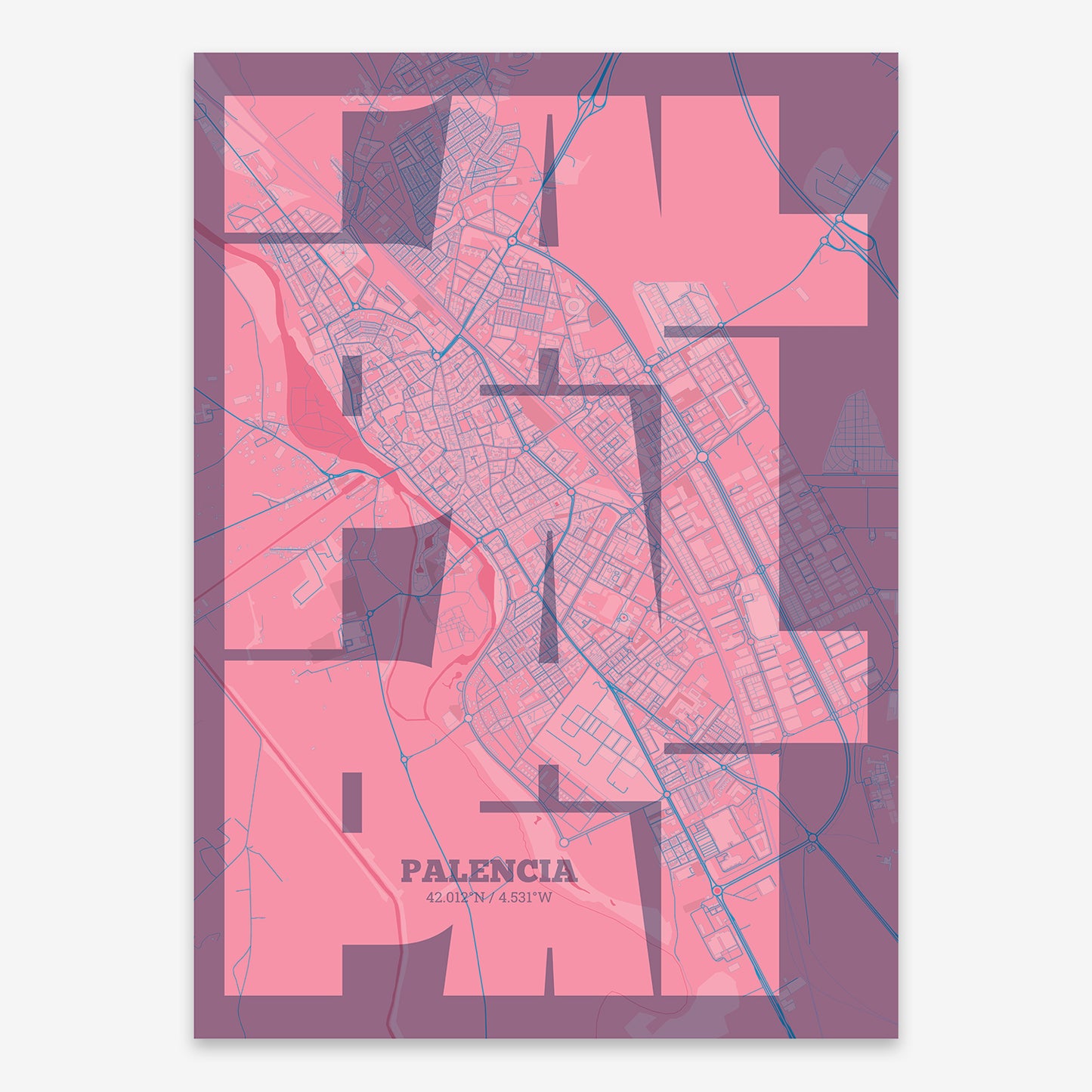 Palencia Map V03 Tuscan / No Frame / No