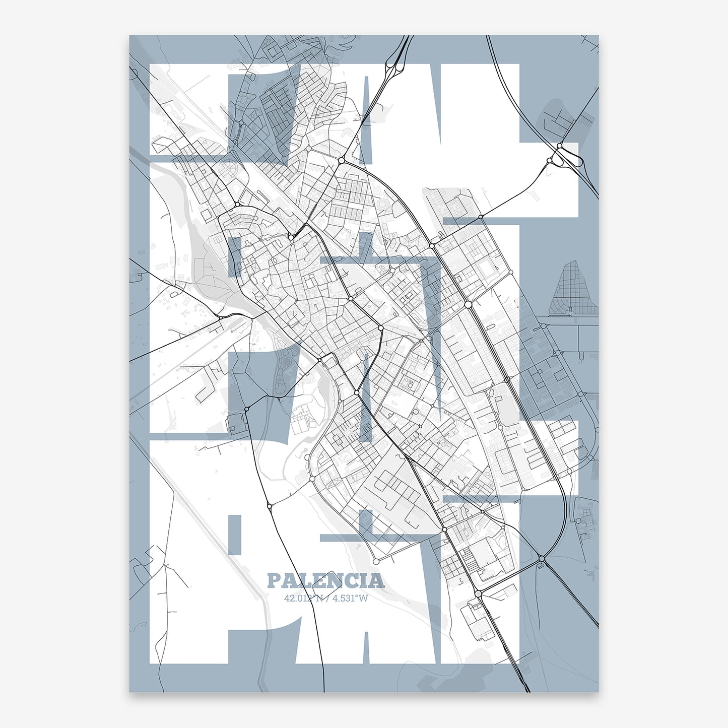 Palencia Map V03 Urban / No Frame / No