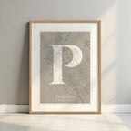 Lámina elegante de Palencia – Póster minimalista y sofisticado