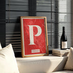 Lámina elegante de Palencia – Póster minimalista y sofisticado