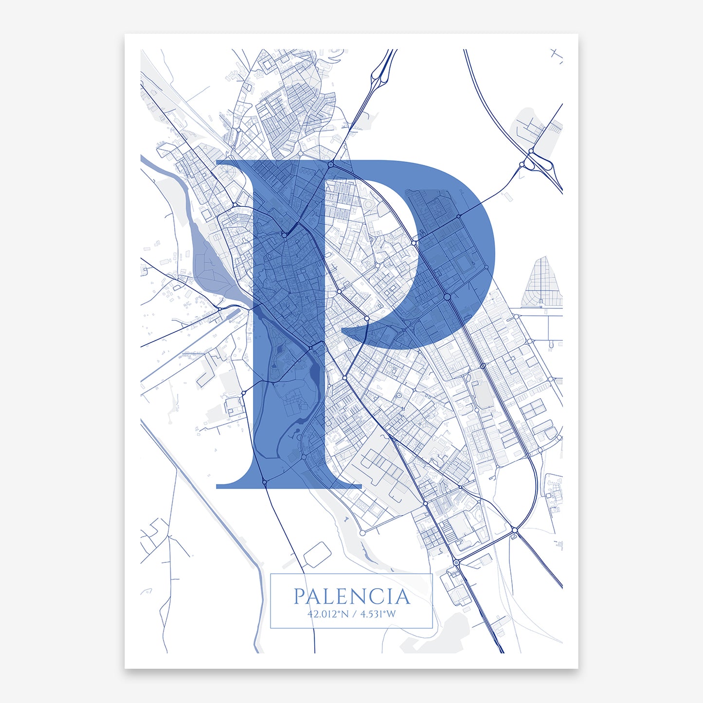 Palencia Map V06 Med / Frame / Yes