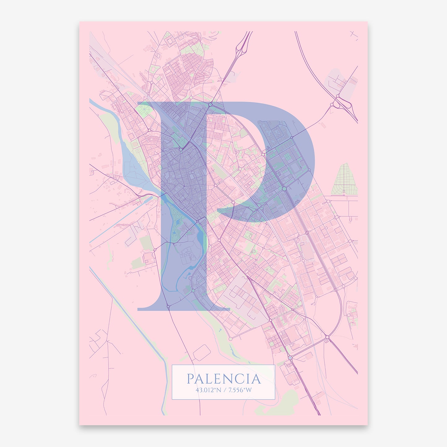 Palencia Map V06 Nursery / Frame / Yes