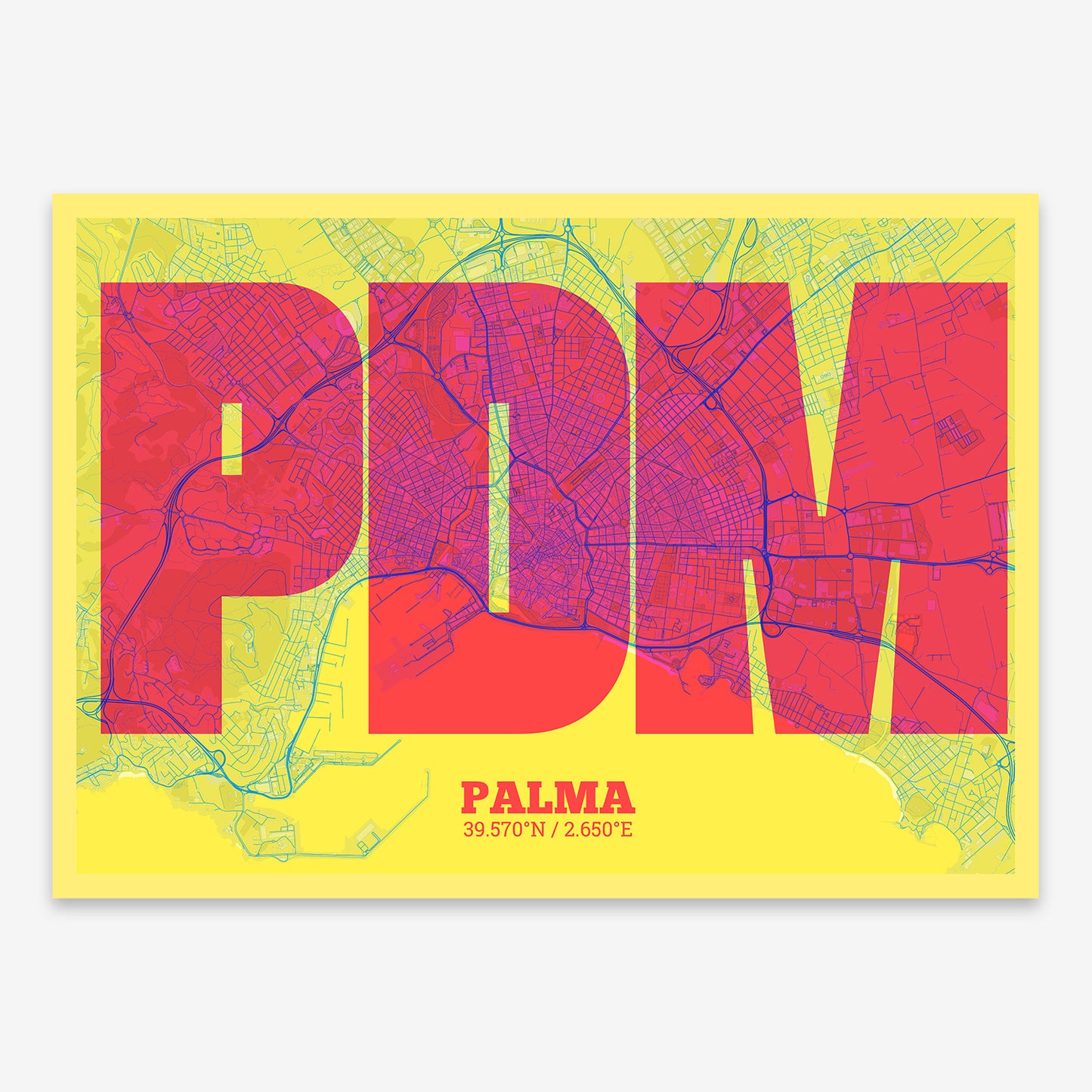 Palma Map V02 Miami / No Frame / No