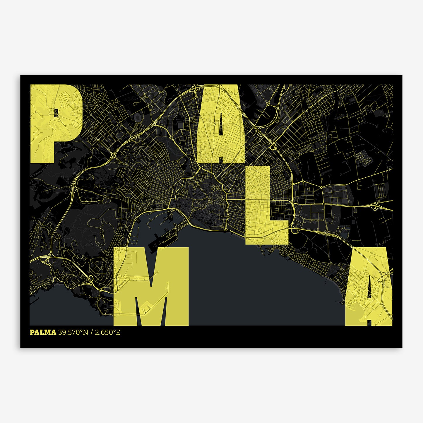 Palma Map V08 Night / No Frame / No