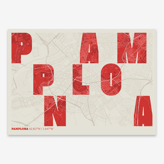 Pamplona Map V08 boho