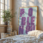 Mapa artístico del Poblenou – Diseño gráfico y tipografía sobre mapa