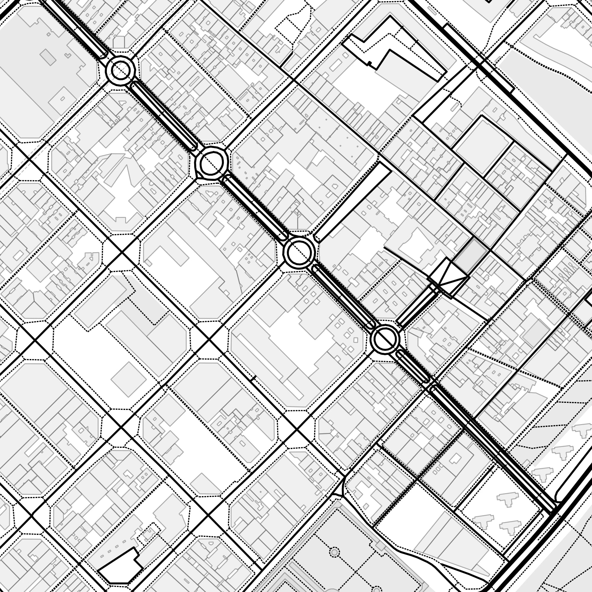 Artistic map of Poblenou – Graphic design and typography on map