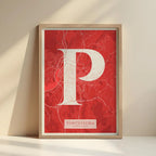 Elegant print of Pontevedra – Minimalist and sophisticated poster