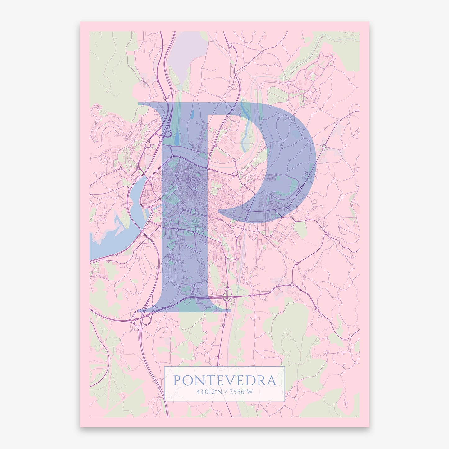 Pontevedra map V06 Nursery / Frame / No