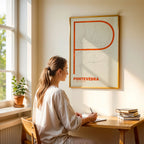 Póster decorativo de Pontevedra – Arte tipográfico ultrafino