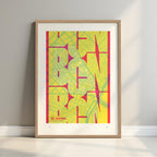 El Raval — framed print in a real interior
