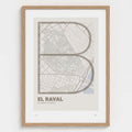 El Raval typographic print, Ultrafina design