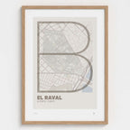 El Raval typographic print, Ultrafina design