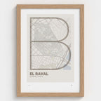 El Raval typographic print, Ultrafina design