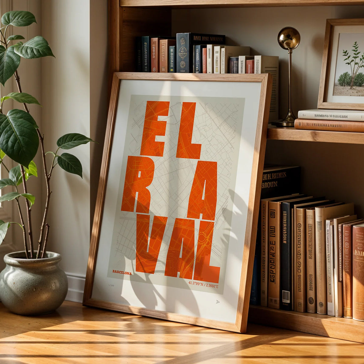 El Raval – Lámina Mapa | Arte Tipográfico