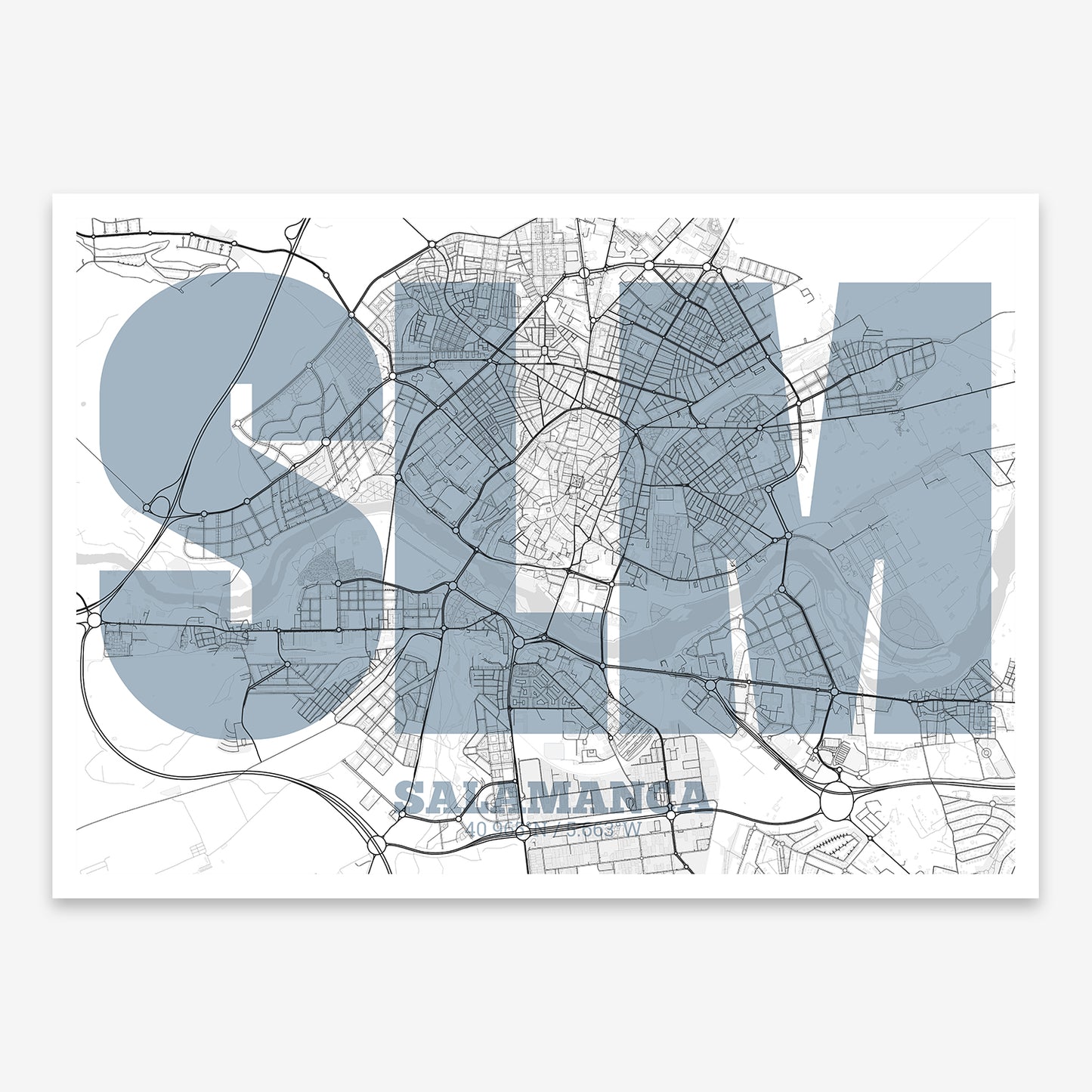 Salamanca Map V02 Urban / Frame / No