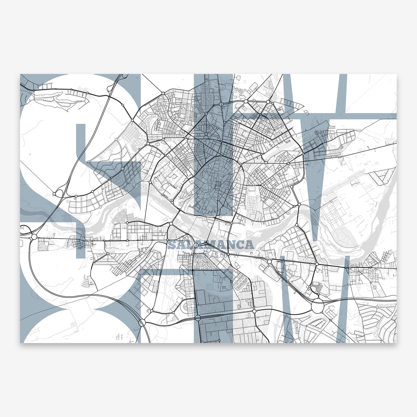 Salamanca Map V03 Urban / Frame / Yes