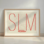 Póster decorativo de Salamanca – Arte tipográfico ultrafino