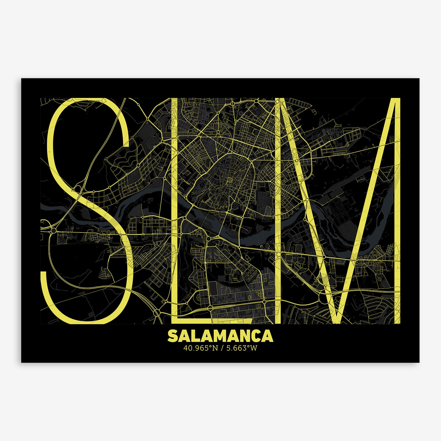 Salamanca Map V07 Night / No Frame / No