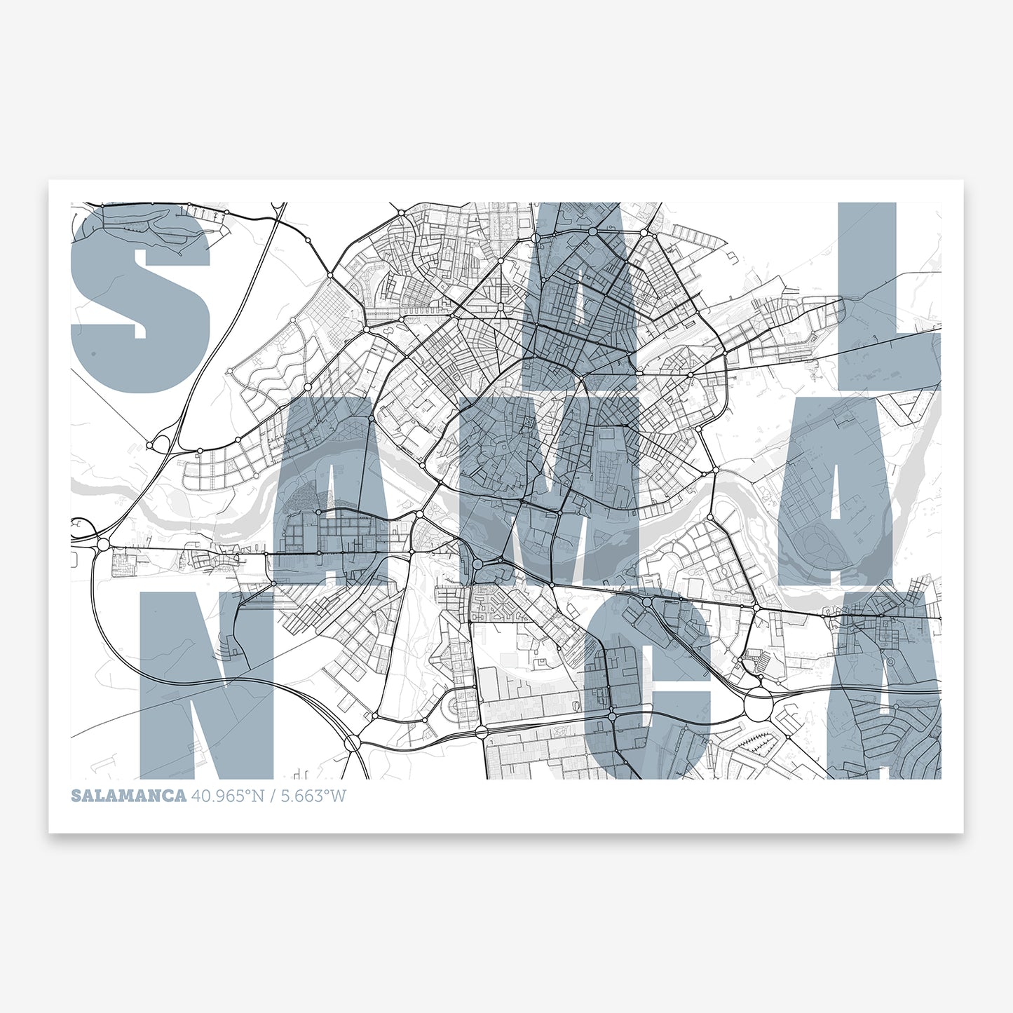 Salamanca Map V08 Urban / Frame / Yes