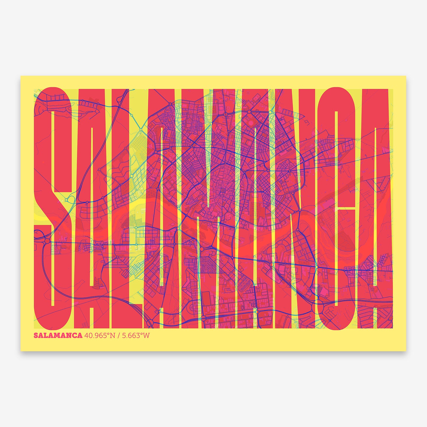 Salamanca Map V09 Miami / No Frame / No