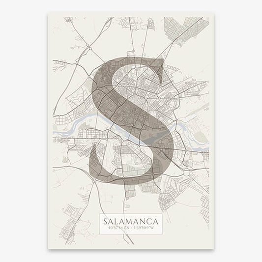 Lámina elegante de Salamanca – Póster vertical