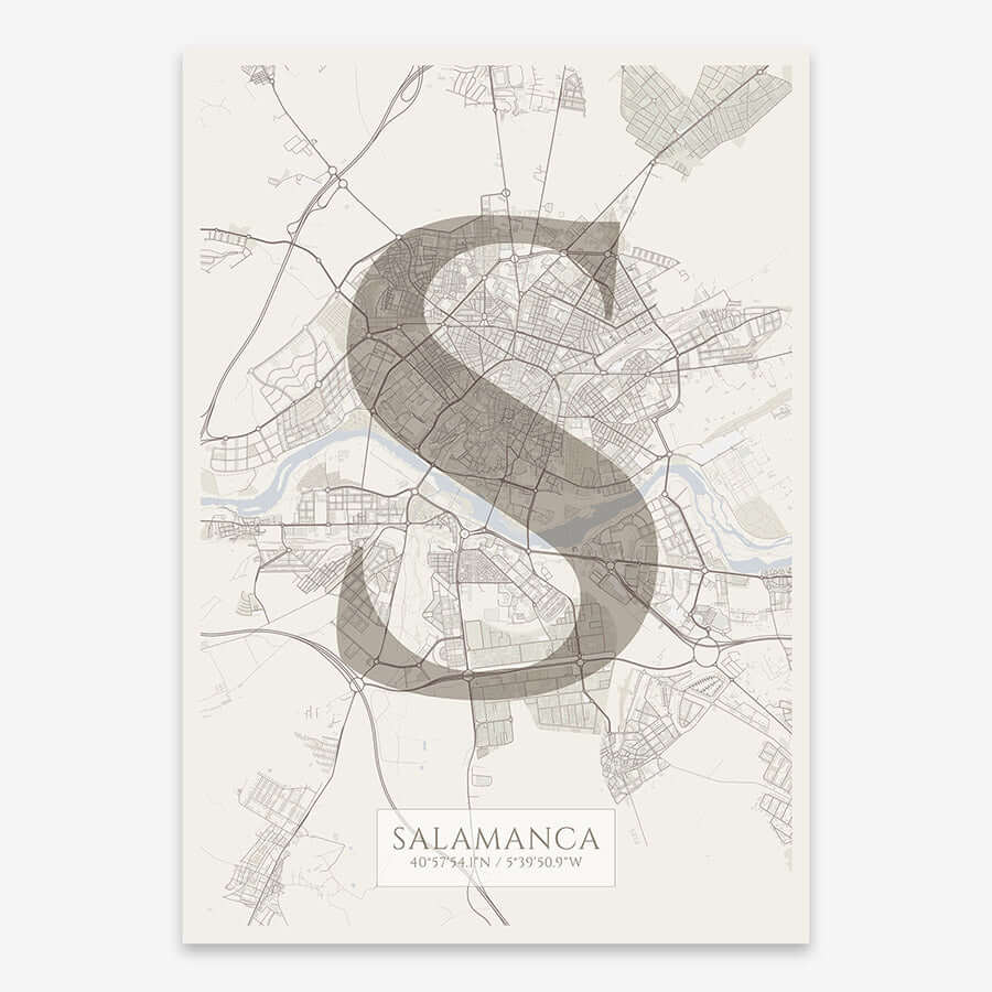 Lámina elegante de Salamanca – Póster vertical