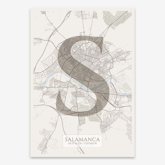 Lámina elegante de Salamanca – Póster vertical