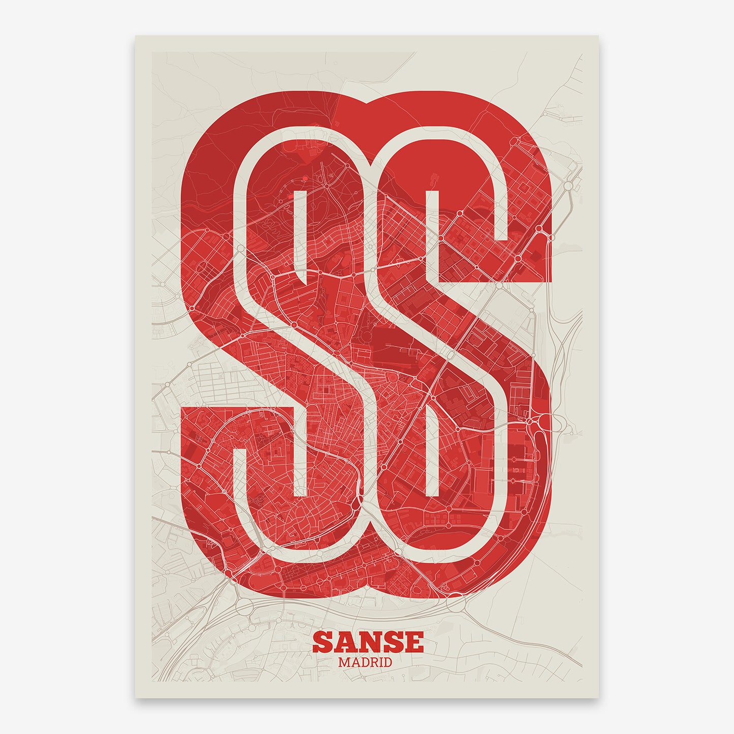 Sanse, Madrid. Map V02