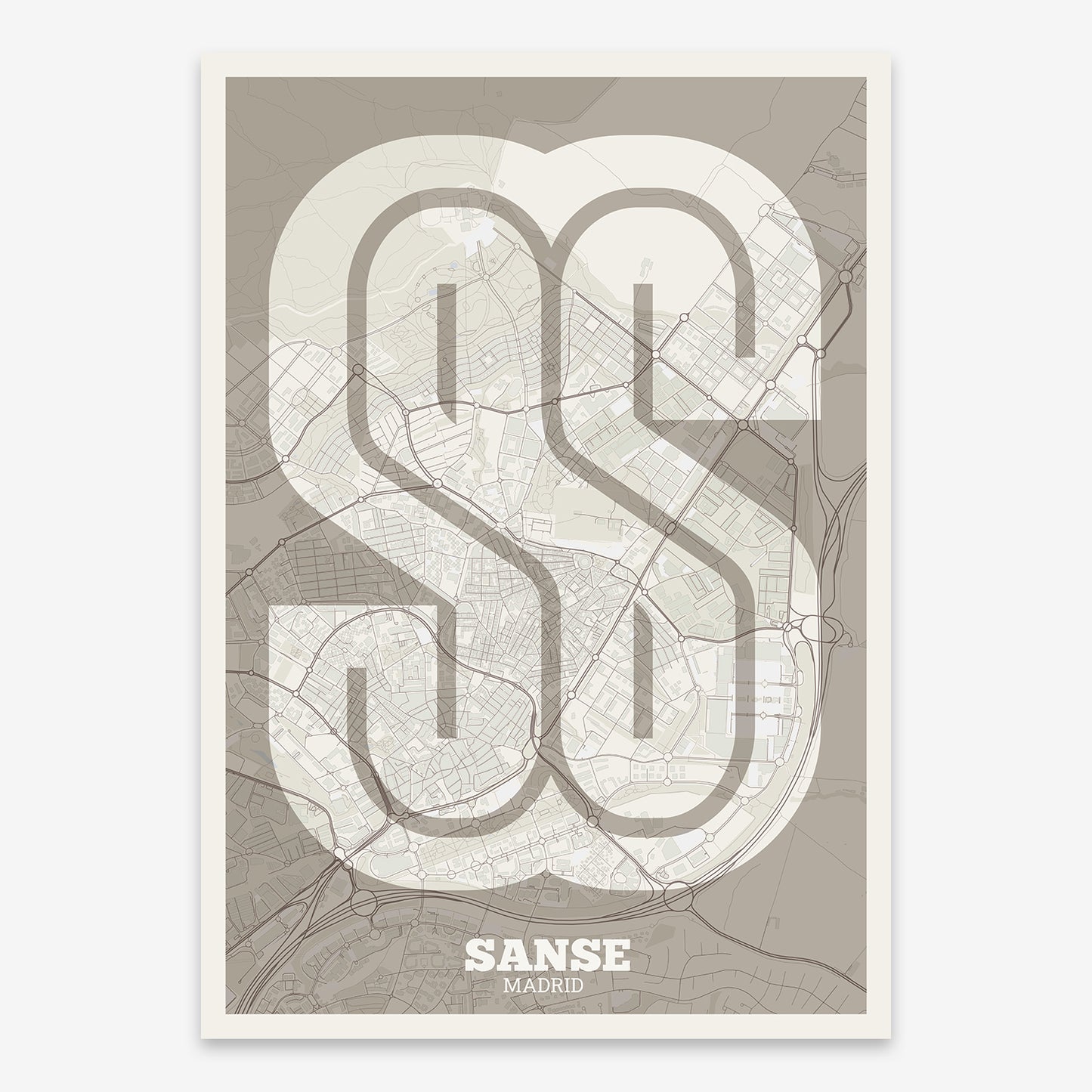 Sanse, Madrid. Map V02