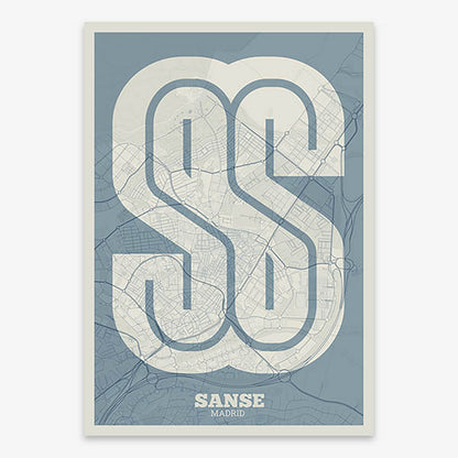 Lámina decorativa de Sanse – Arte tipográfico moderno