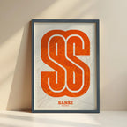Decorative print from Sanse – Modern typographic art