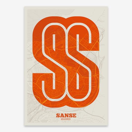 Sanse, Madrid. Map V02