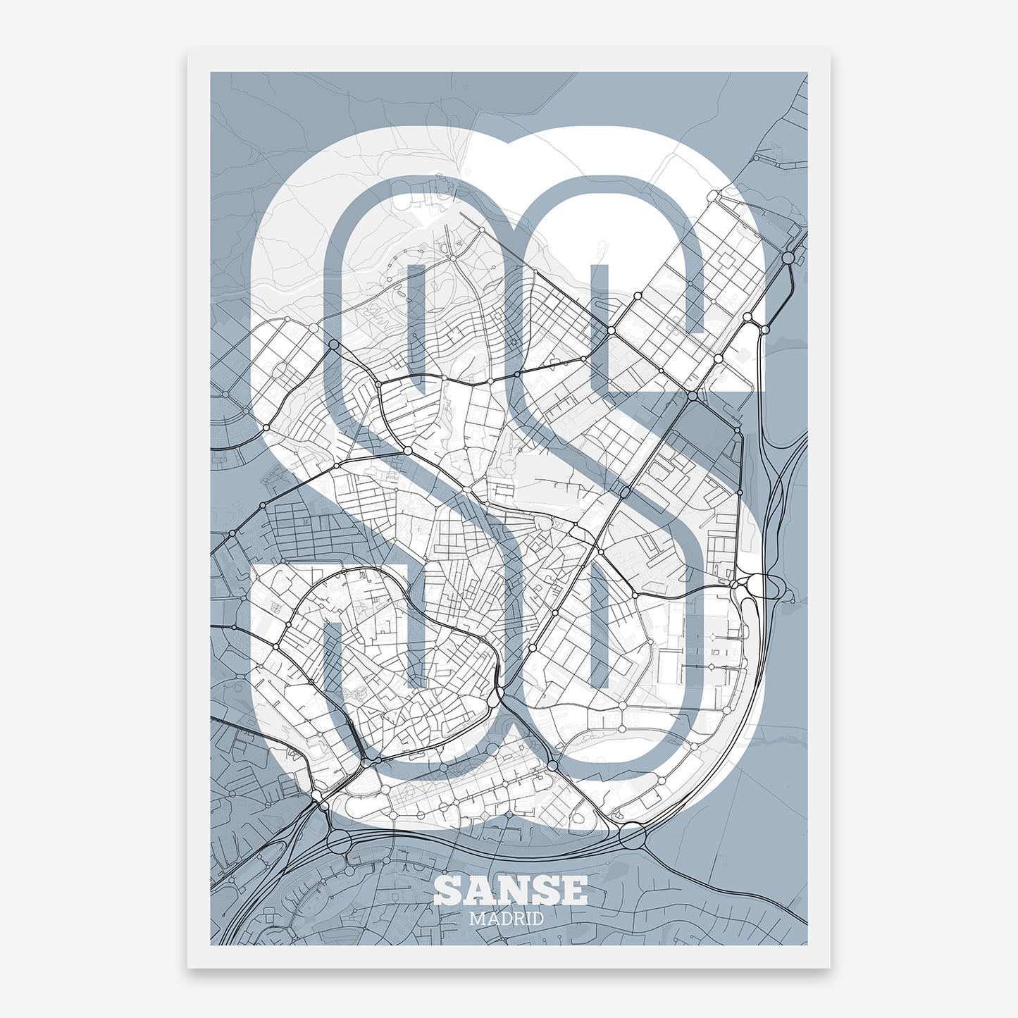 Sanse, Madrid. Map V02