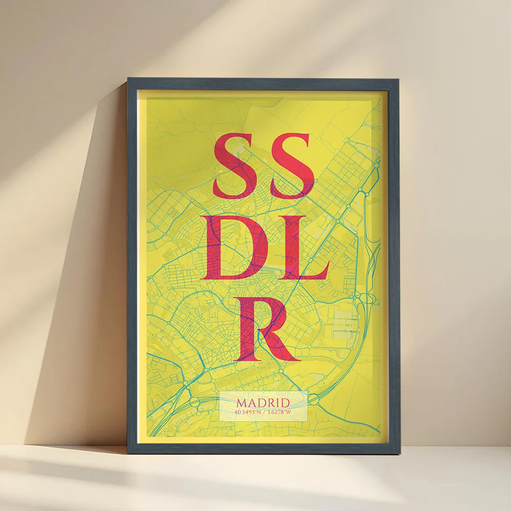 Elegant print of San Sebastian de los Reyes – Minimalist and sophisticated poster