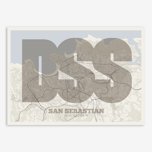 San Sebastian Map V02 rustic