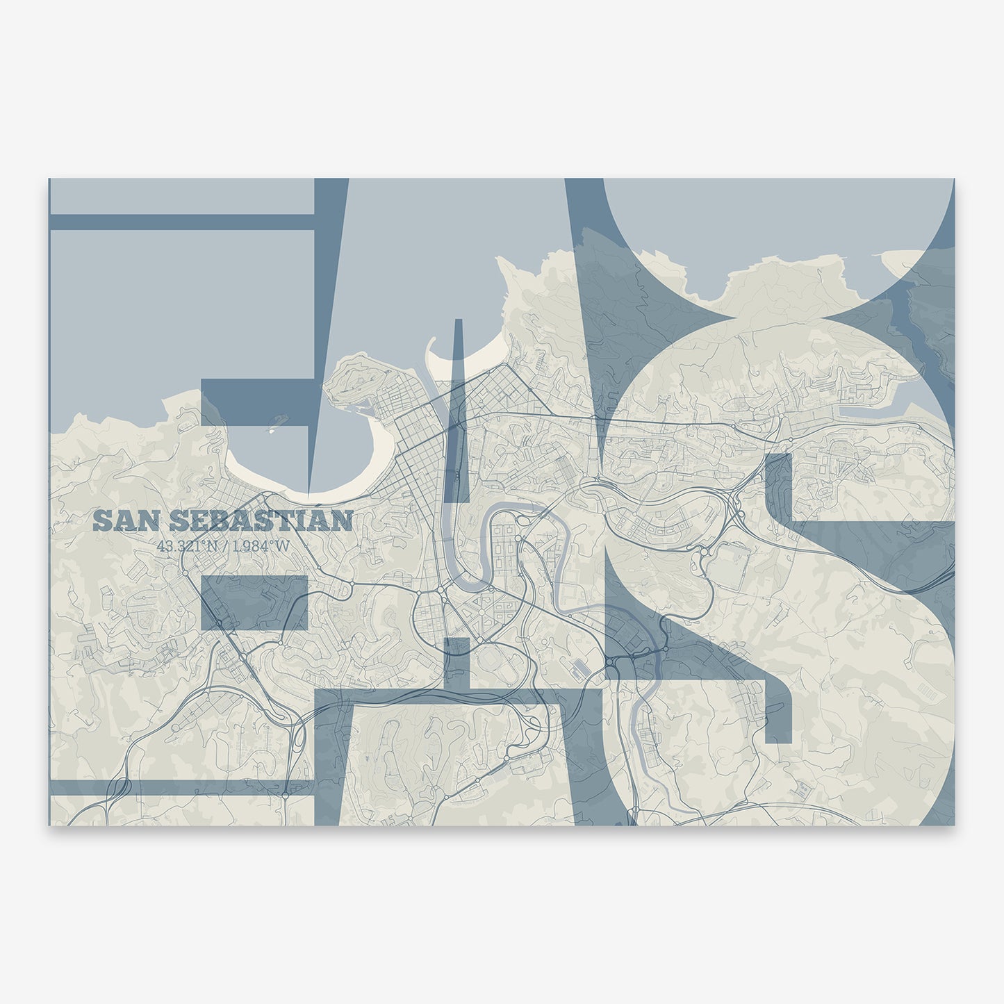 San Sebastian Map V03 Seaside / No Frame / Yes