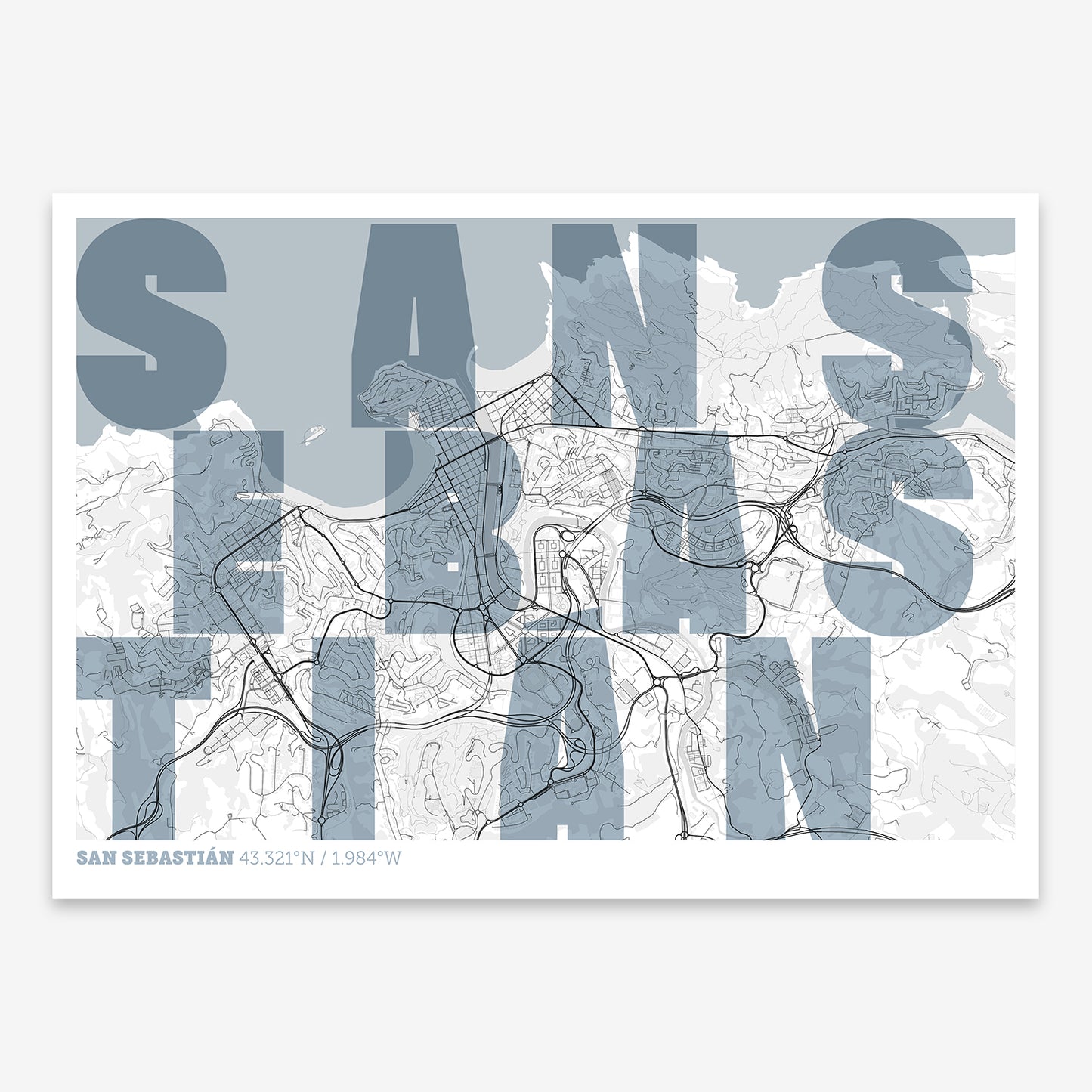 San Sebastian Map V08 Urban / No Frame / No