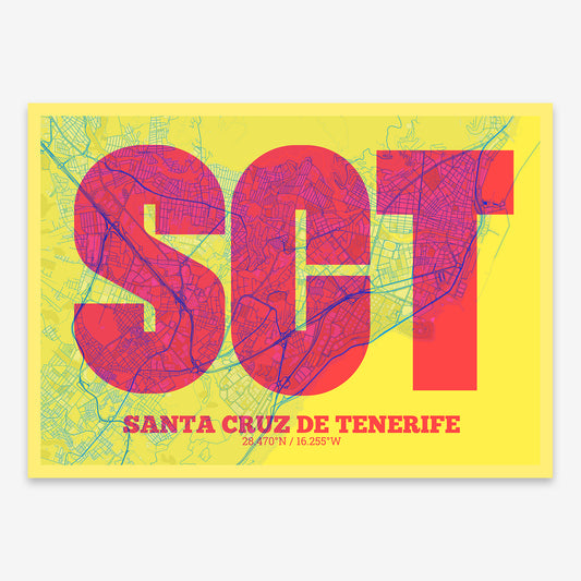 Santa Cruz de Tenerife Map V02 miami