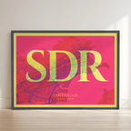 Lámina elegante de Santander – Póster minimalista y sofisticado